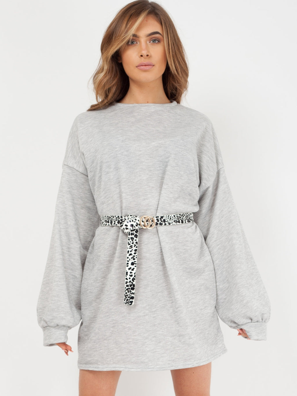 Plain Oversized Basic Sweater Dress