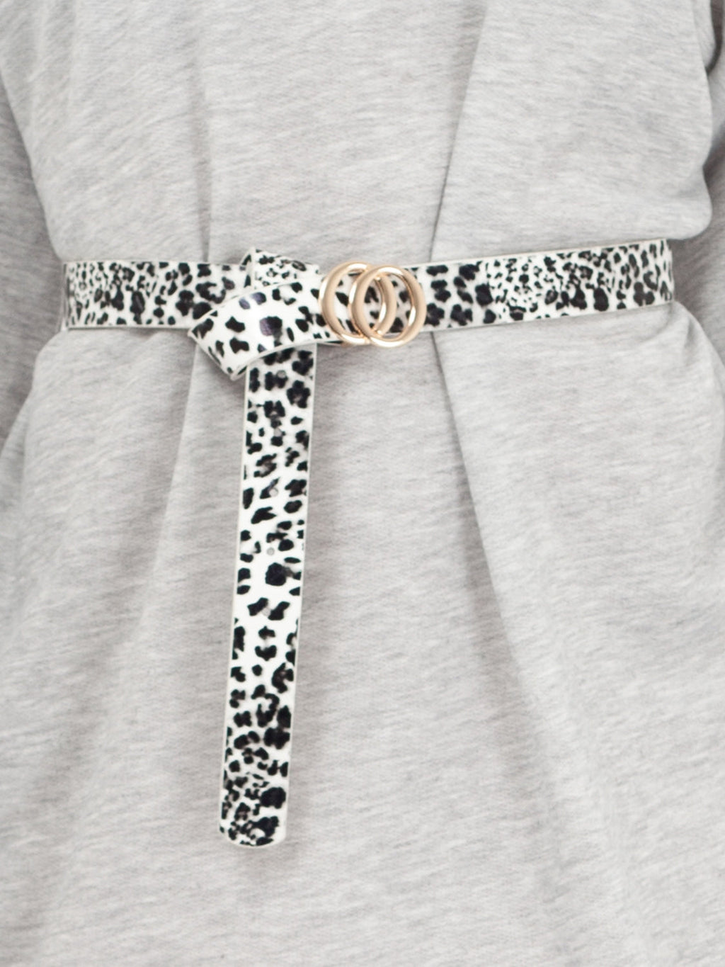 Small Double Circle Buckle Belt