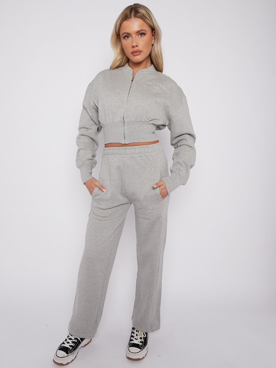 Embroidered San Francisco Zip Up Fleece Co-ord