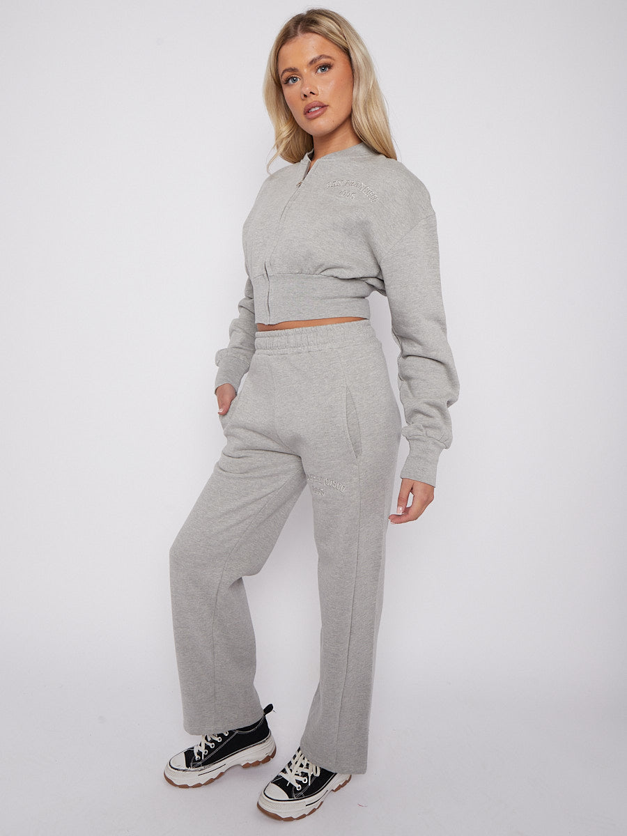 Embroidered San Francisco Zip Up Fleece Co-ord