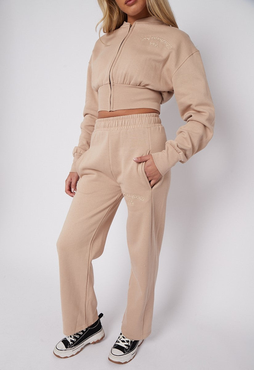 Embroidered San Francisco Zip Up Fleece Co-ord