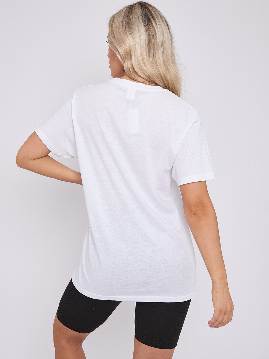 Cherry Lip Graphic Printed T-Shirt