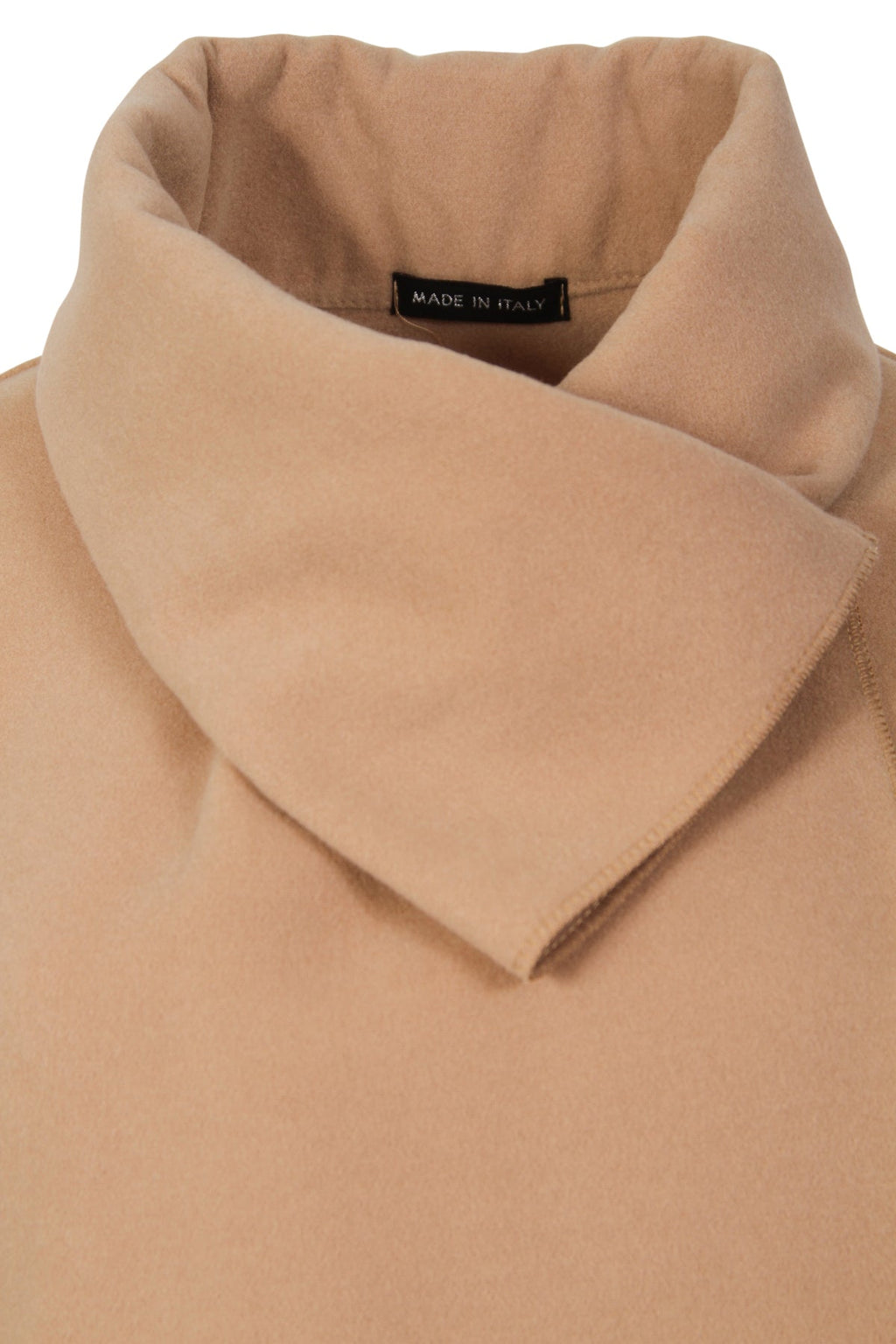 One Button Collared Neckline Long Coat