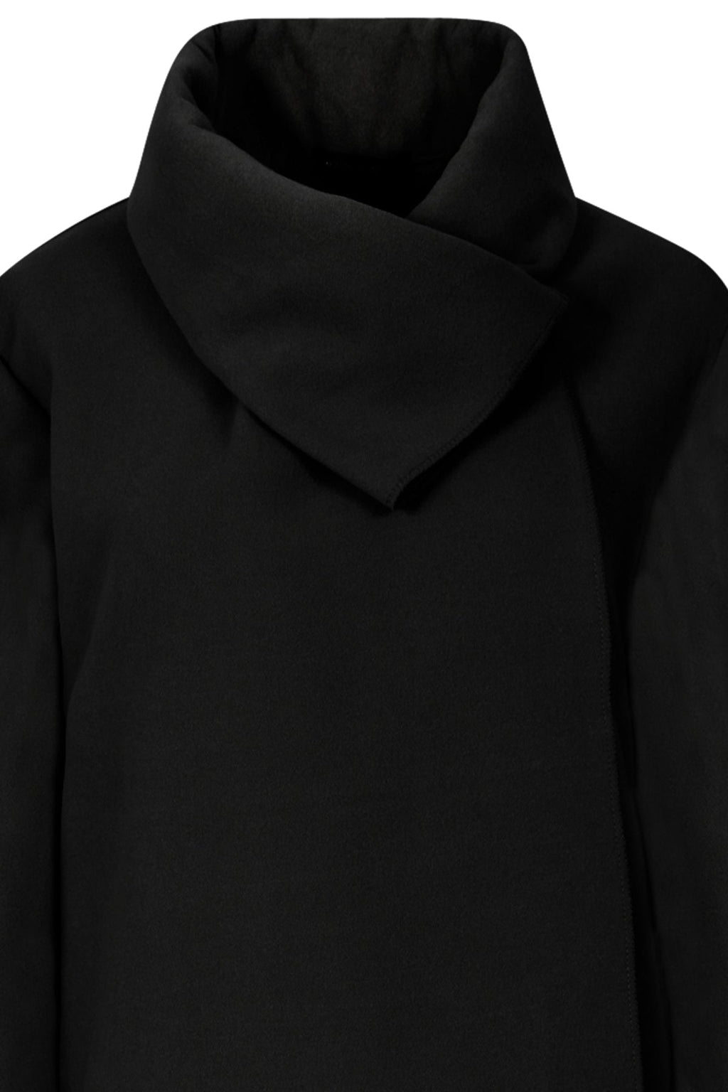 One Button Collared Neckline Long Coat