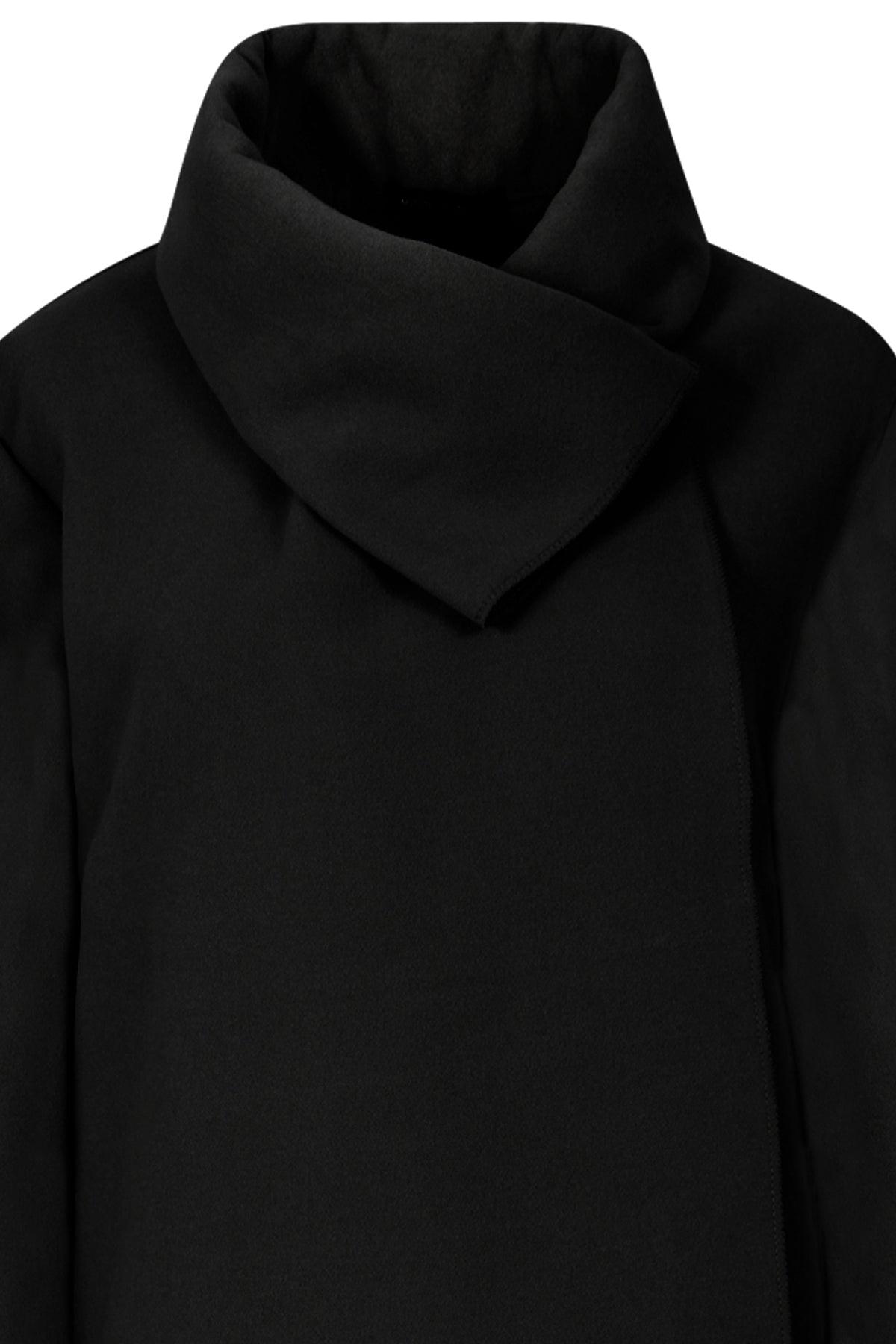 One Button Collared Neckline Long Coat