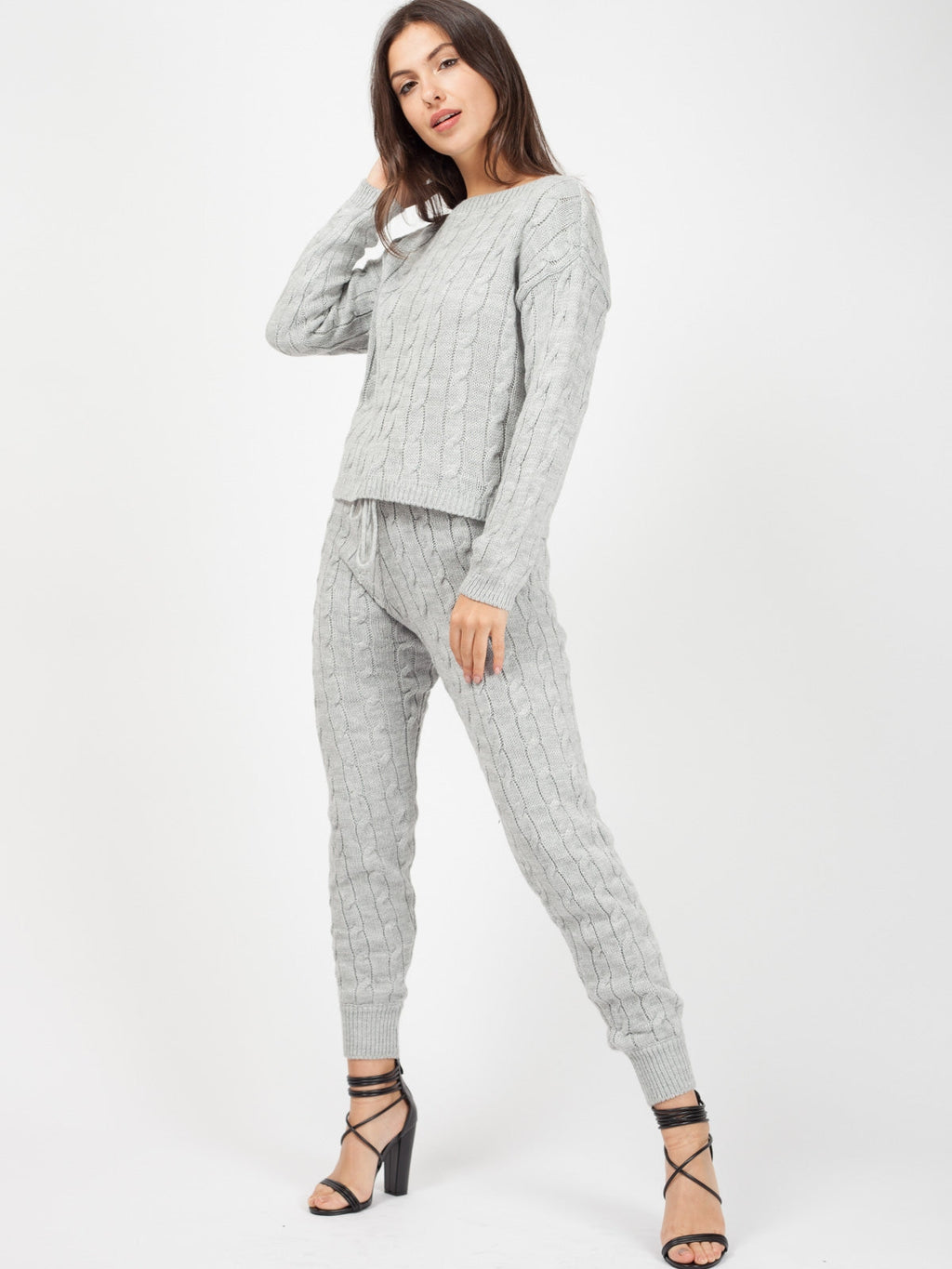 Cable Knit Loungewear Set