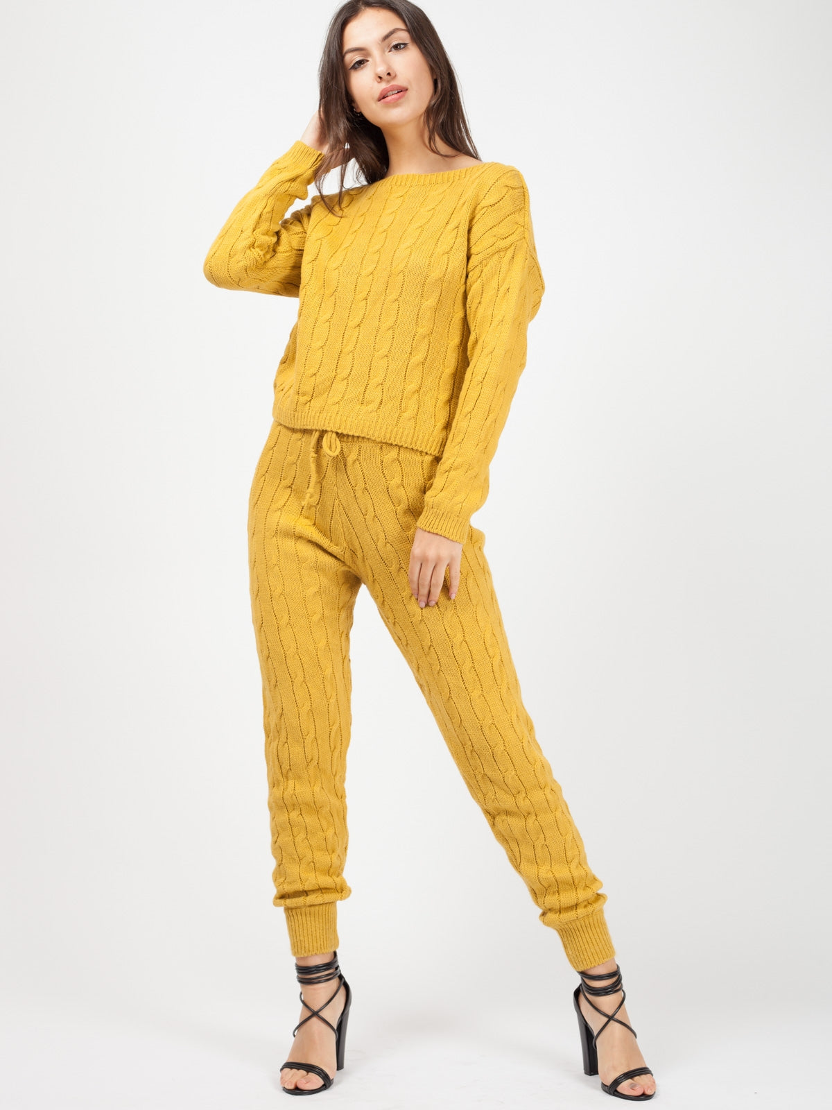 Cable Knit Loungewear Set