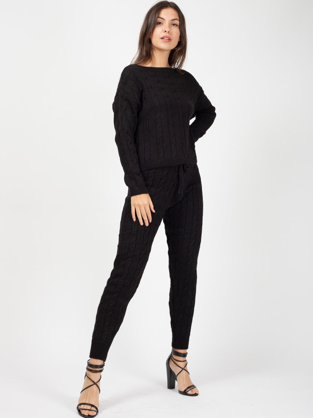 Cable Knit Loungewear Set