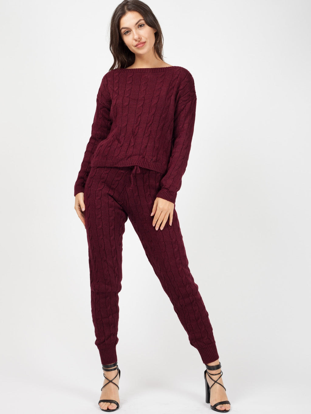 Cable Knit Loungewear Set