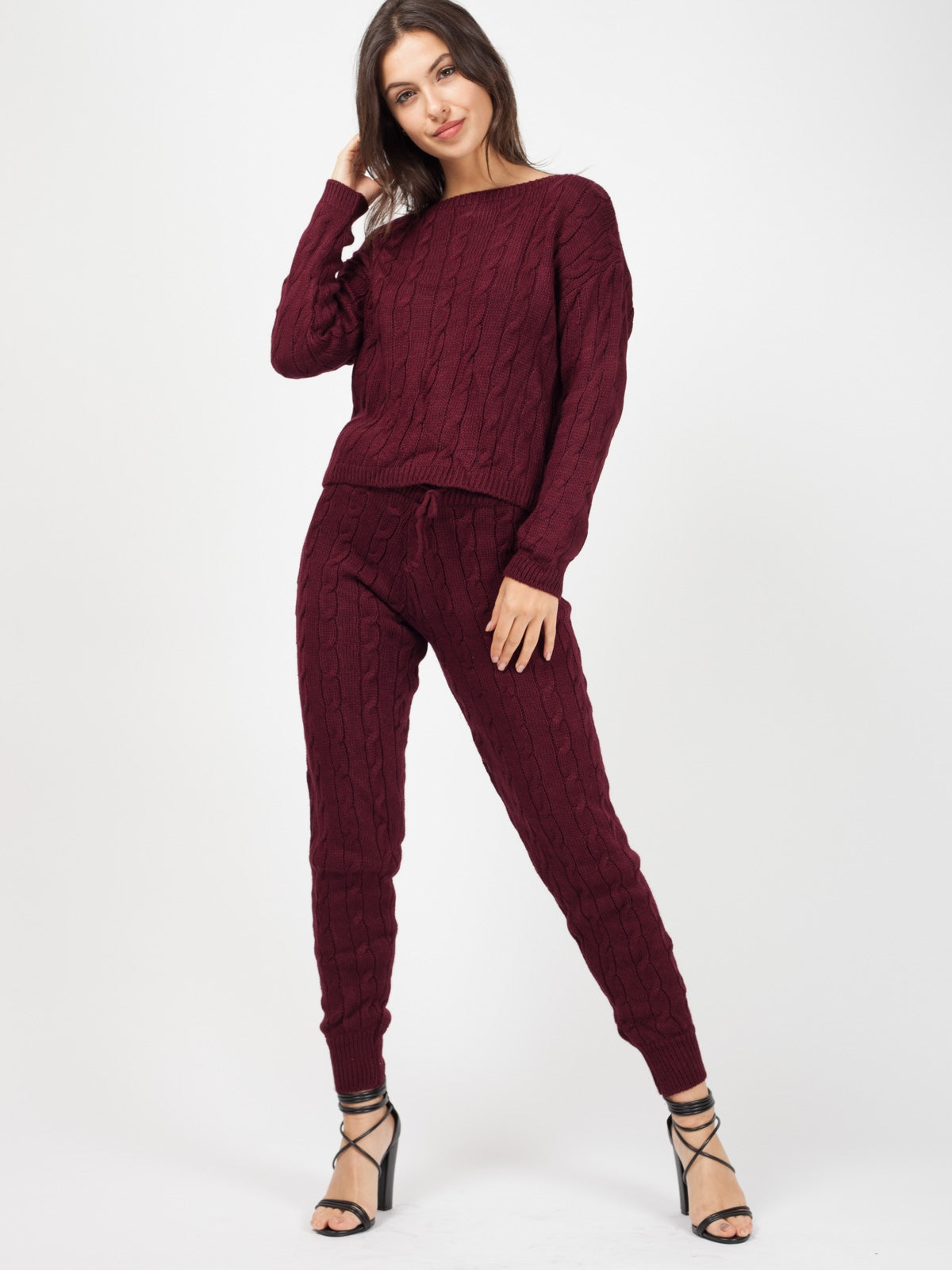 Cable Knit Loungewear Set