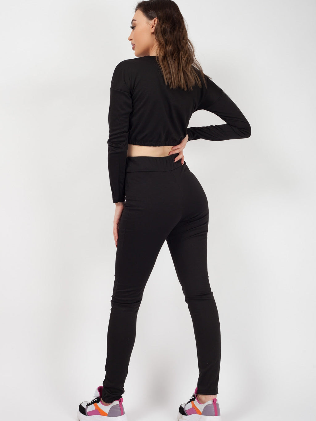 Drawstring Waist Crop Top & Trouser Co-ord