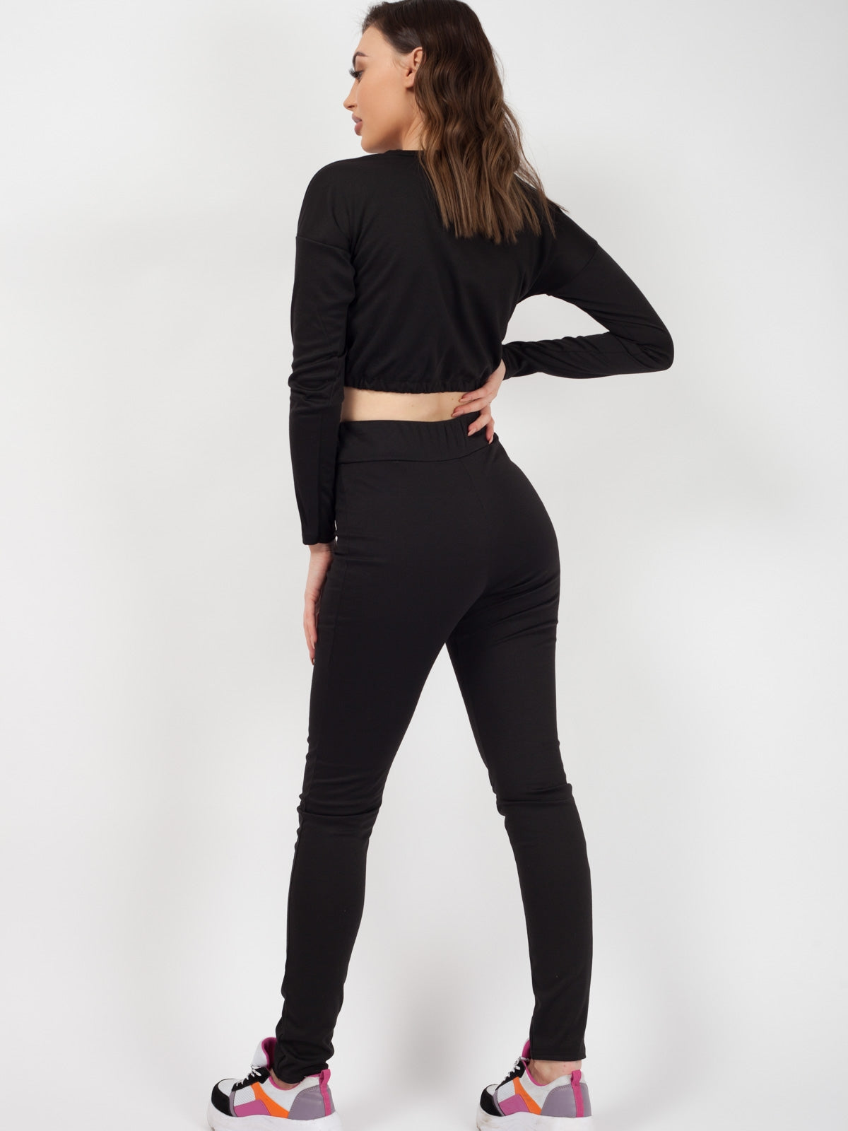 Drawstring Waist Crop Top & Trouser Co-ord