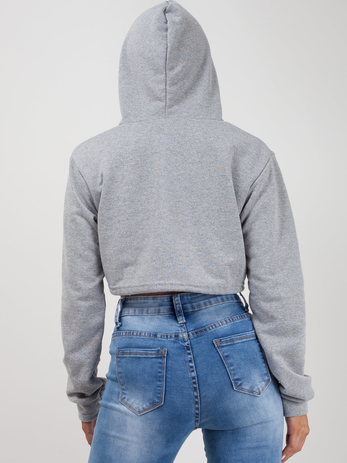 Zip Up Cropped Hoodie