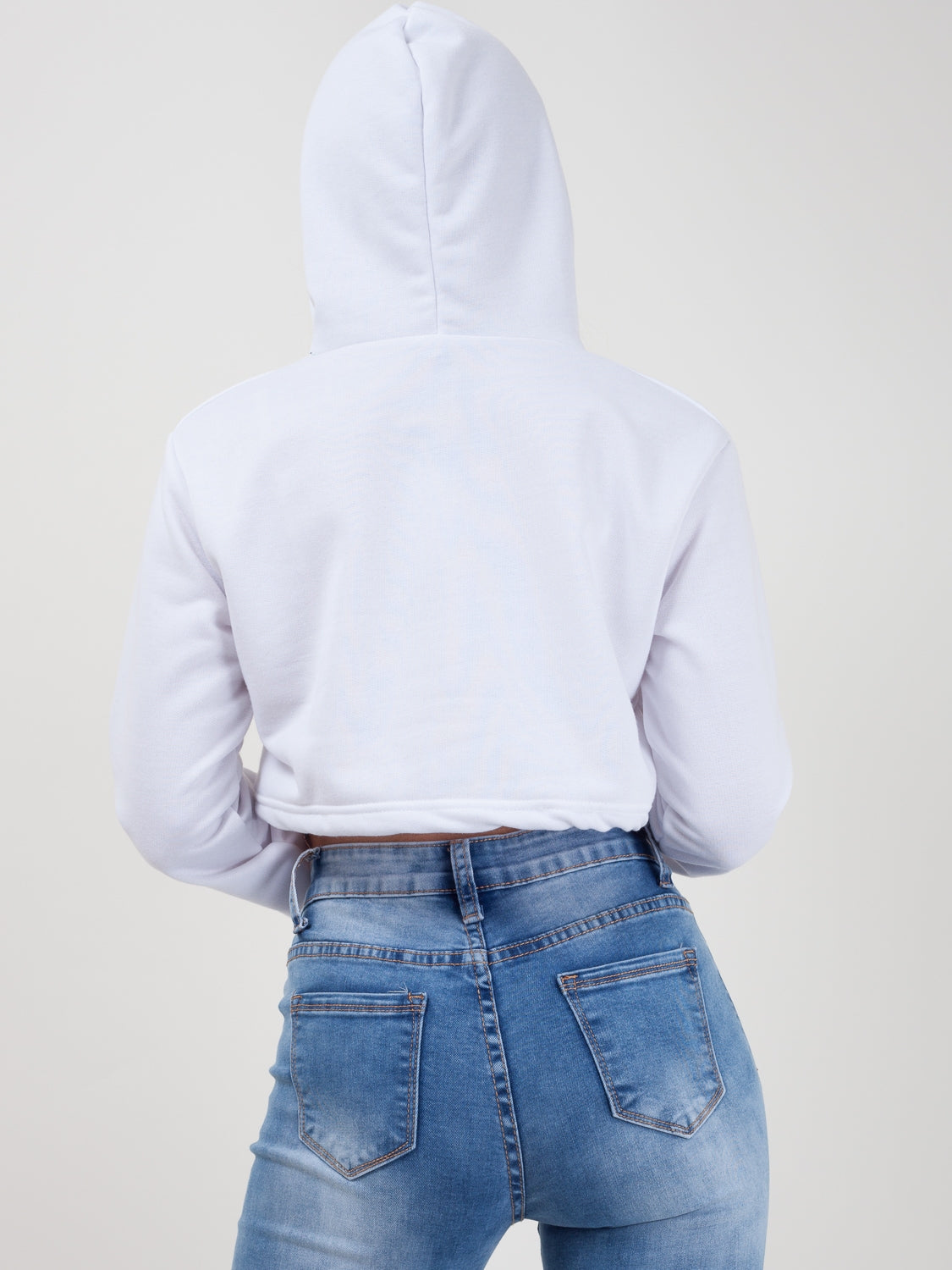Zip Up Cropped Hoodie