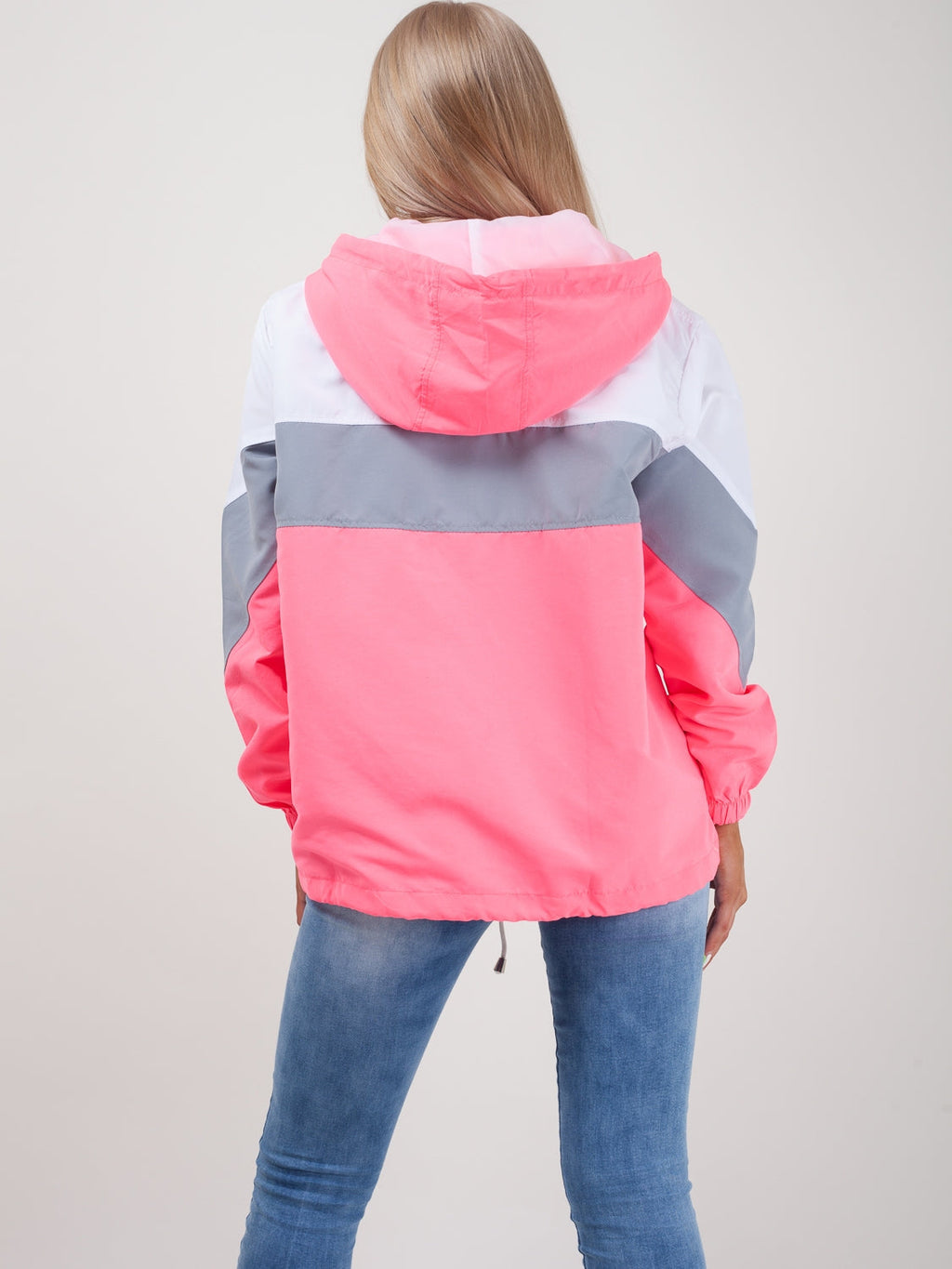 Contrast Colour Block Festival Jacket