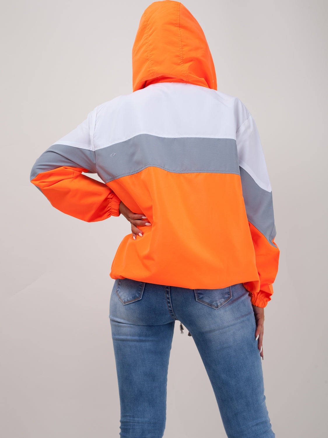 Contrast Colour Block Festival Jacket