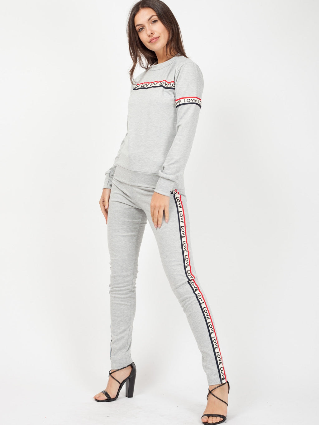 Love Slogan Tape Loungewear Set