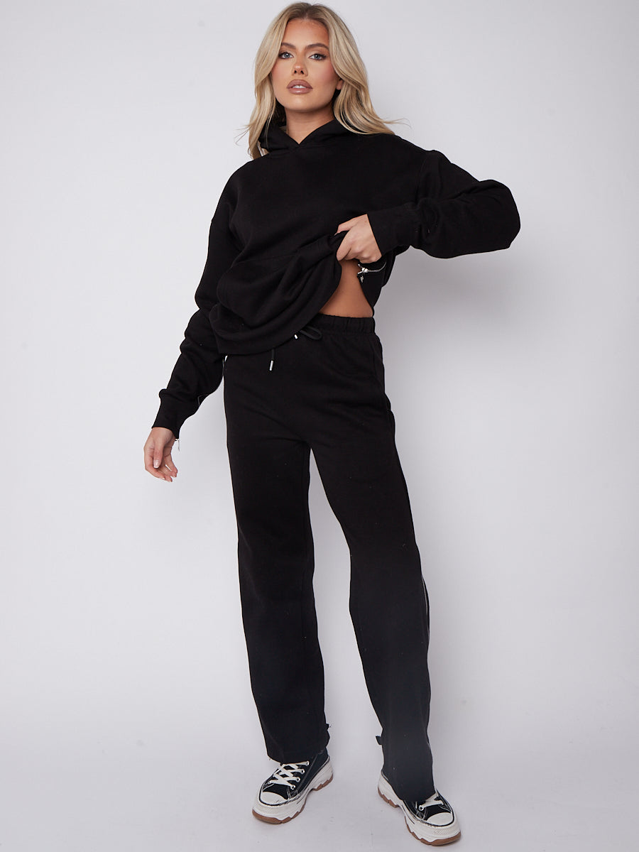 Zip Detail Hoodie & Trouser Fleece Co-ord