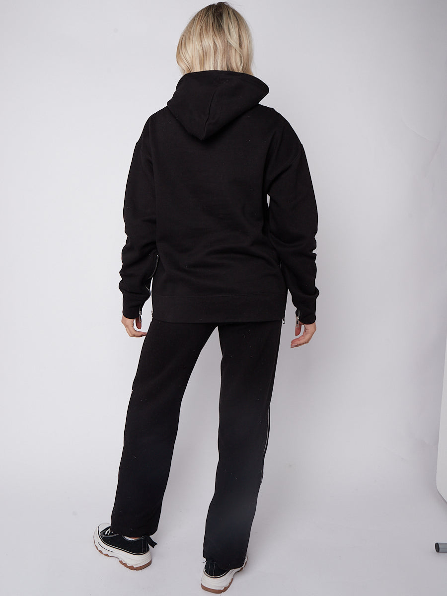Zip Detail Hoodie & Trouser Fleece Co-ord