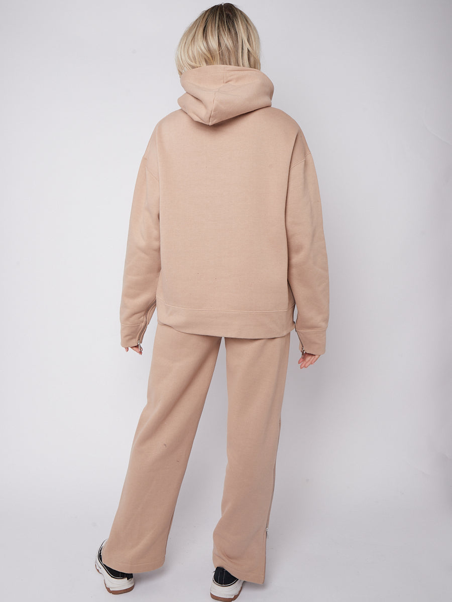 Zip Detail Hoodie & Trouser Fleece Co-ord