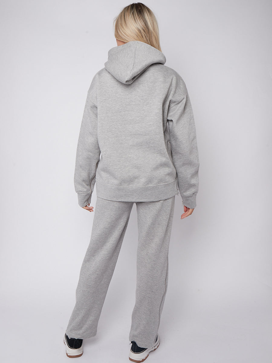 Zip Detail Hoodie & Trouser Fleece Co-ord