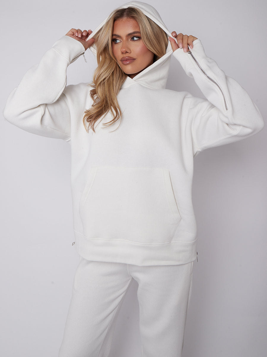 Zip Detail Hoodie & Trouser Fleece Co-ord