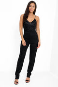 Sequin Front Cami Jumpsuit