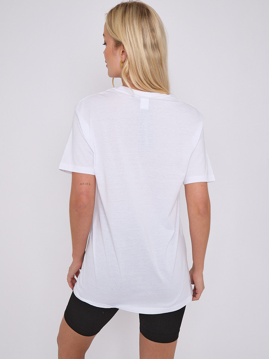 Gold Drip Lip Graphic Printed T-Shirt