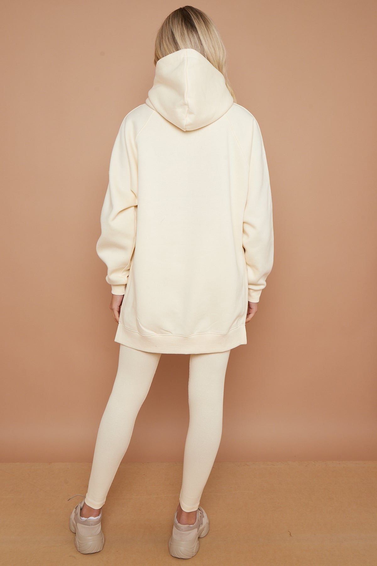 Oversized Split Sides Hoodie & Ribbed Leggings Co-ord