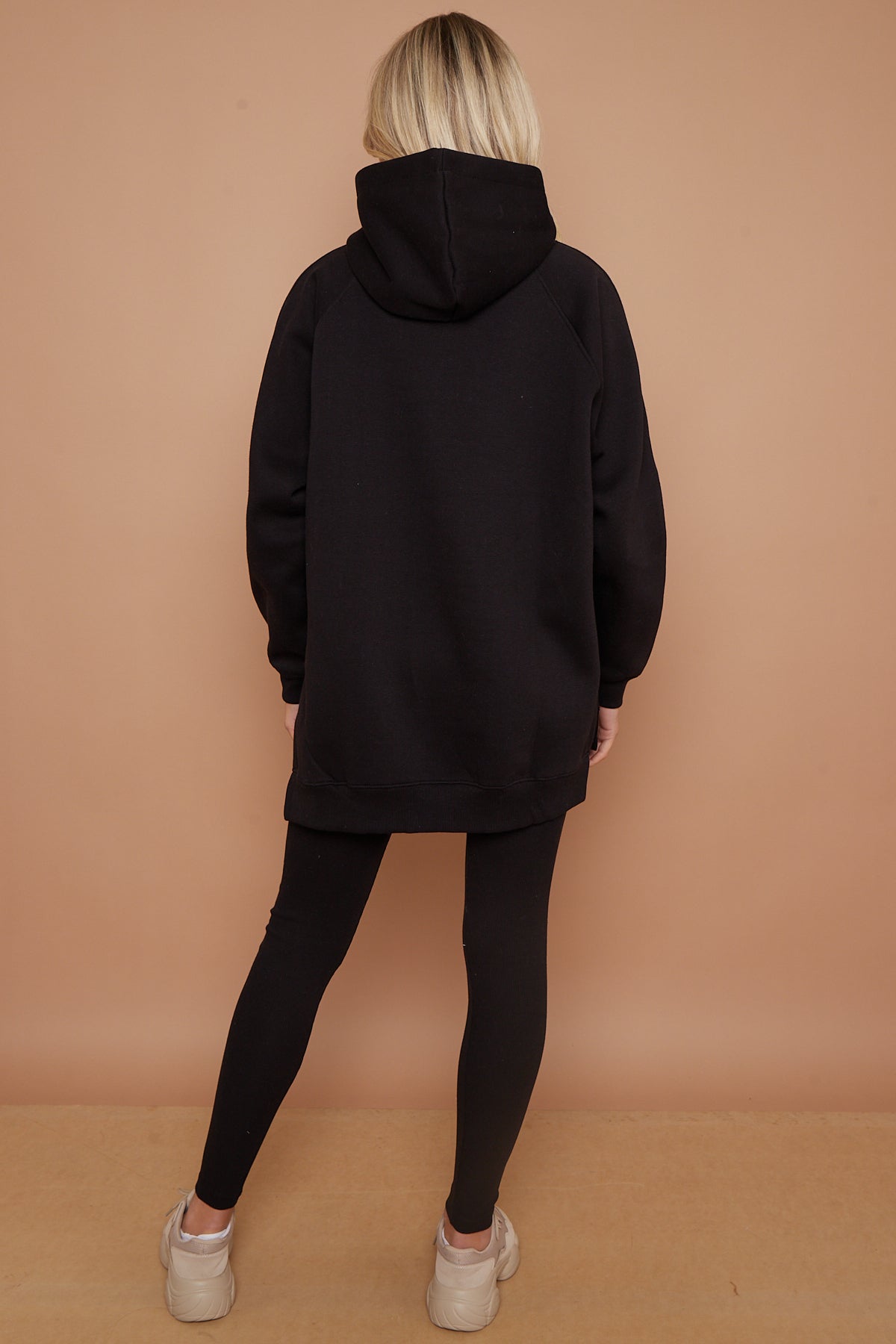 Oversized Split Sides Hoodie & Ribbed Leggings Co-ord