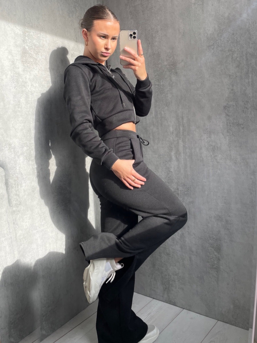 Zipped Hooded Top & Split Trouser Fleece Co-ord