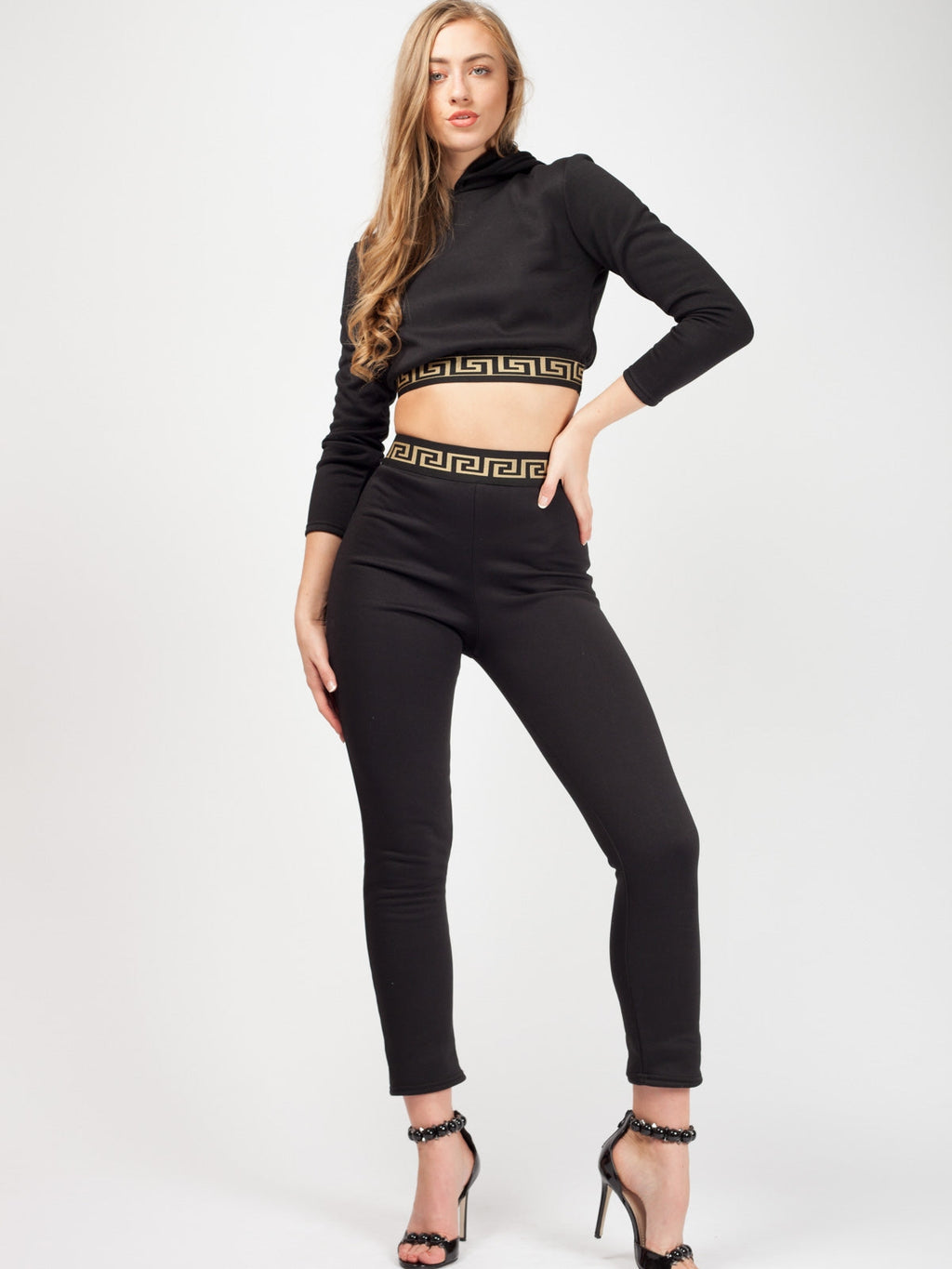 Patterned Trim Fleece Co-ord