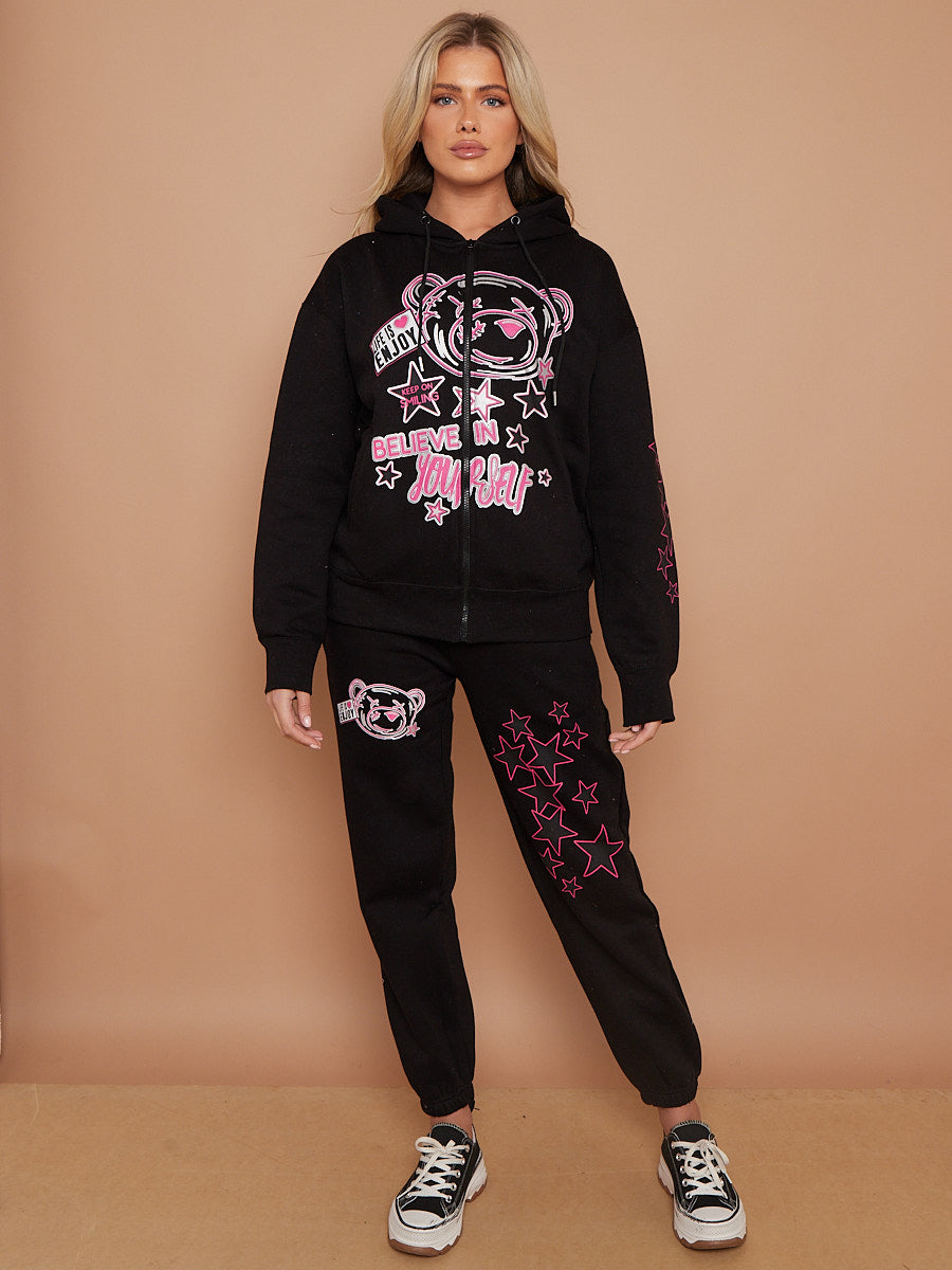 Believe In Yourself Graphic Fleece Co-ord