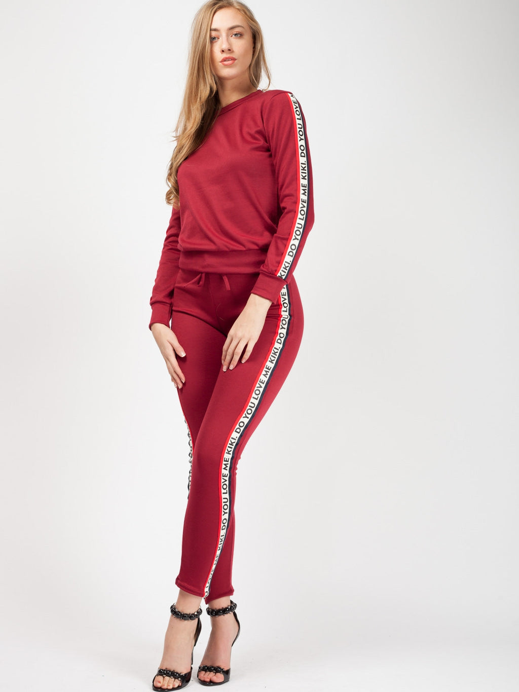 Kiki Do You Love Me Tape Loungewear Set