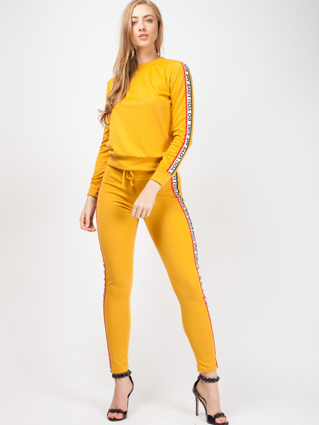 Kiki Do You Love Me Tape Loungewear Set