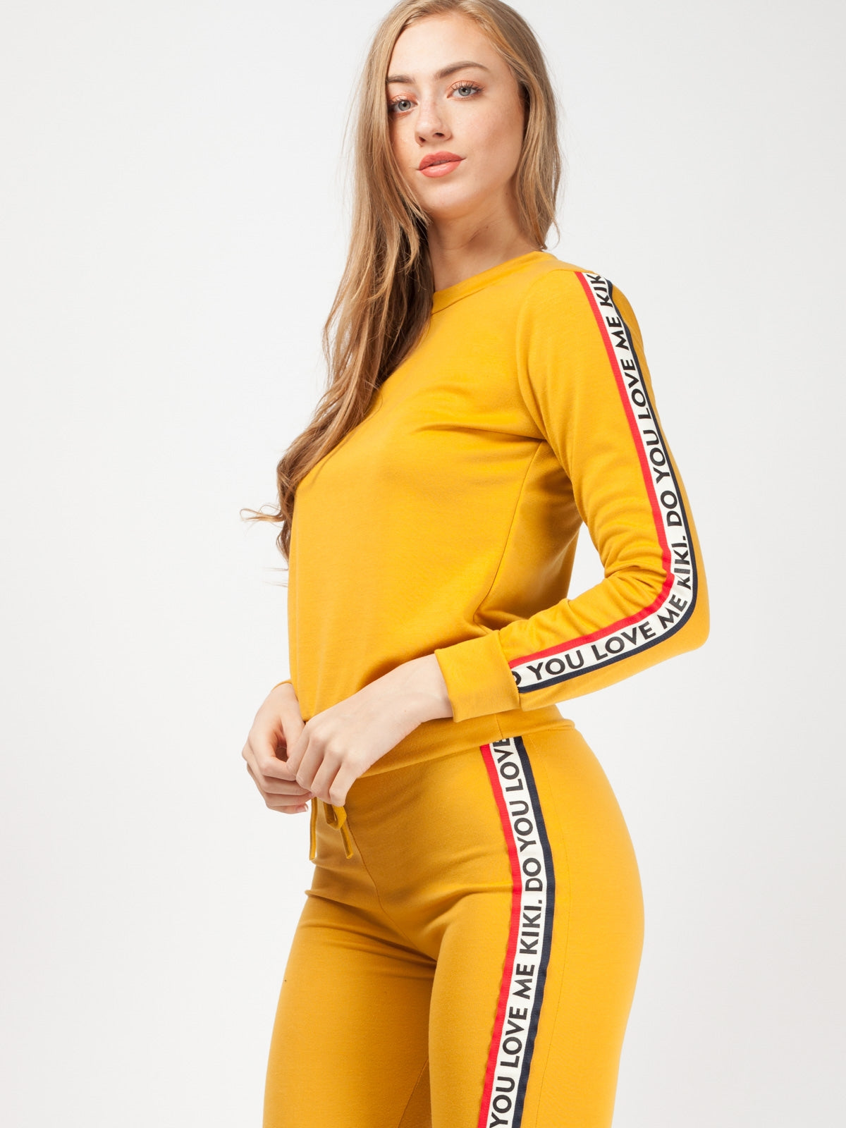 Kiki Do You Love Me Tape Loungewear Set