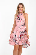 Botanic Floral Print Skater Dress
