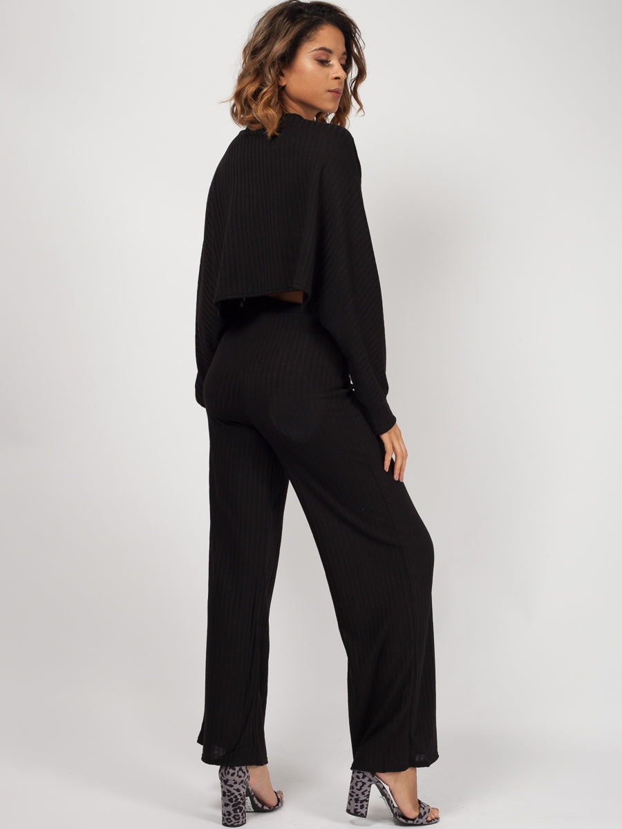 Cropped Batwing Top & Trouser Co-ord