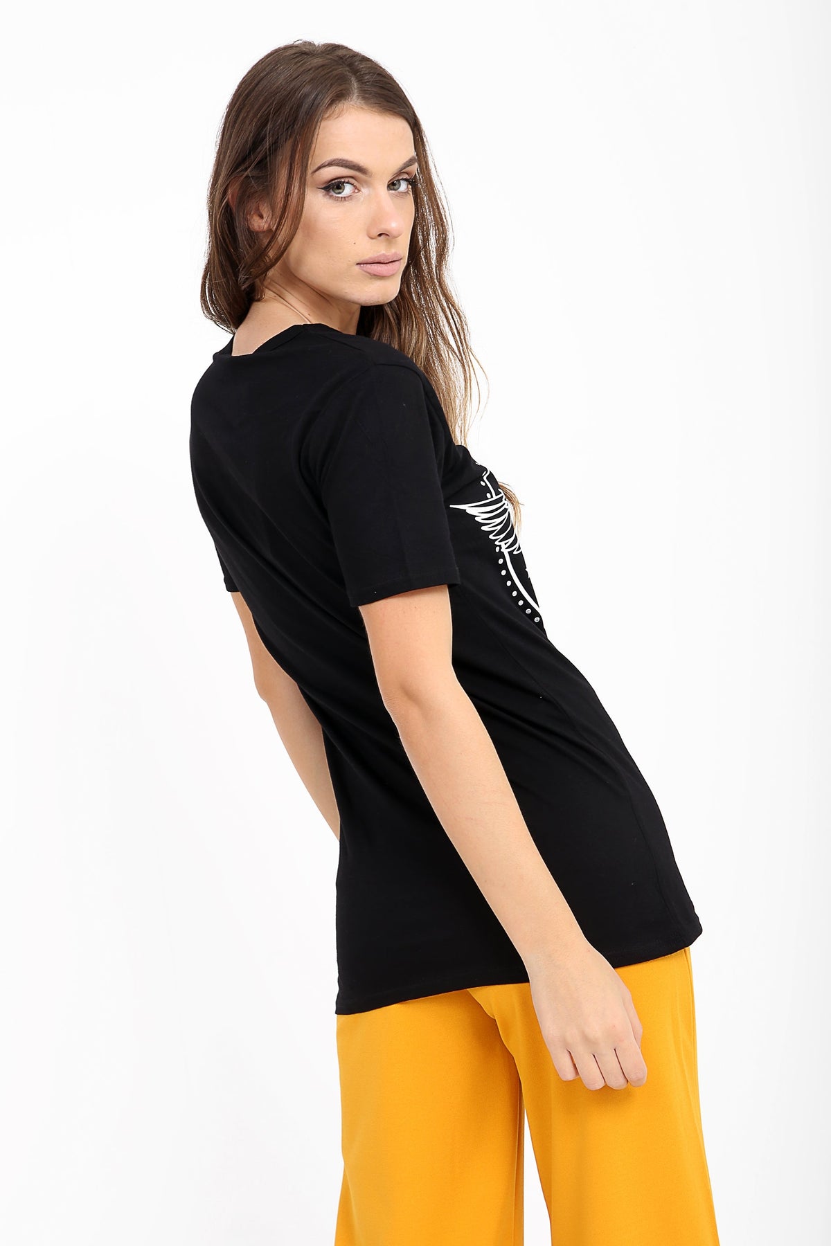 Bad Girls Club Slogan Printed T Shirt