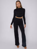 Corset Style Crop Top & Wide Leg Trouser Co-ord