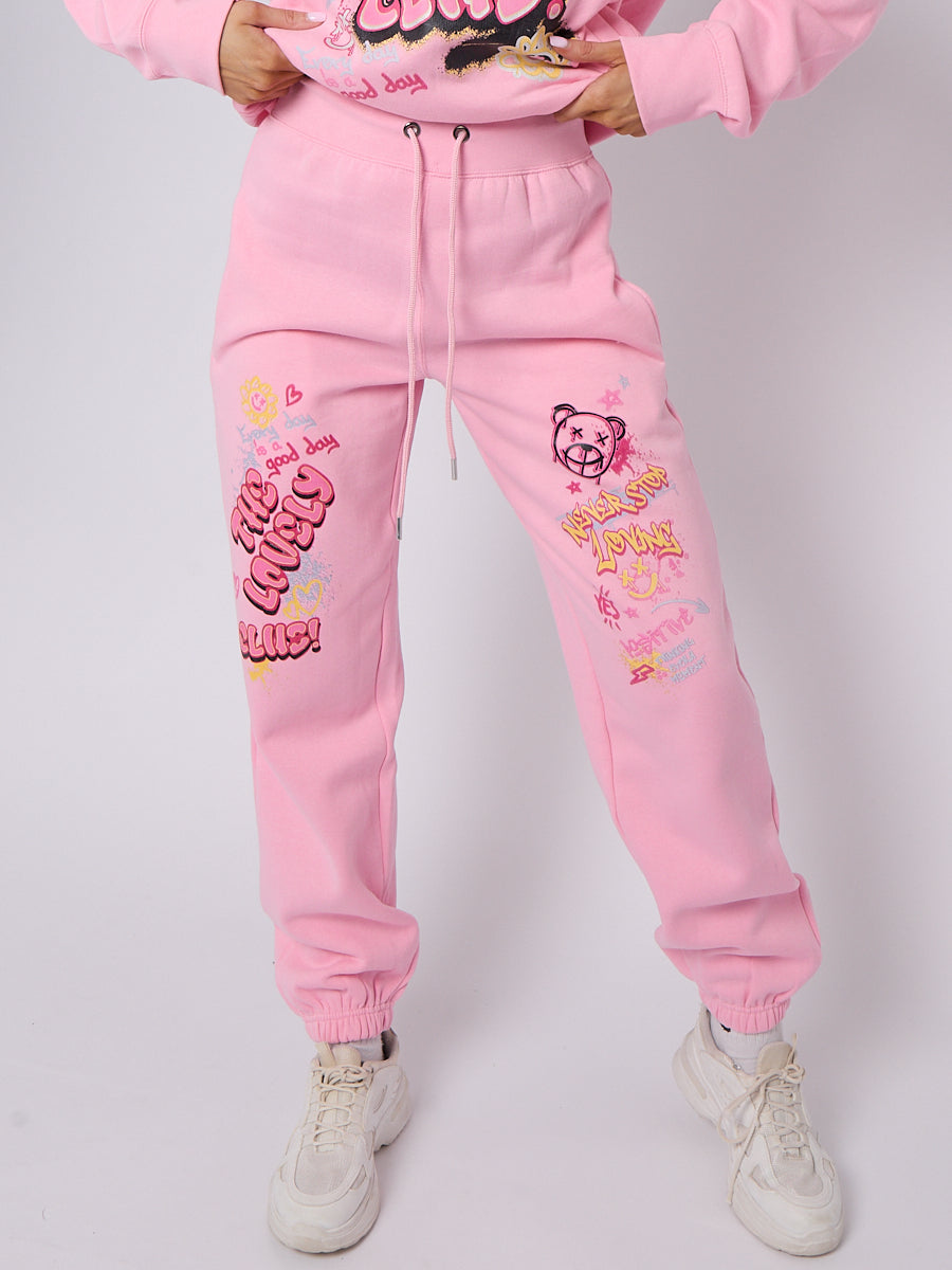 The Lovely Club Slogan Fleece Co-ord