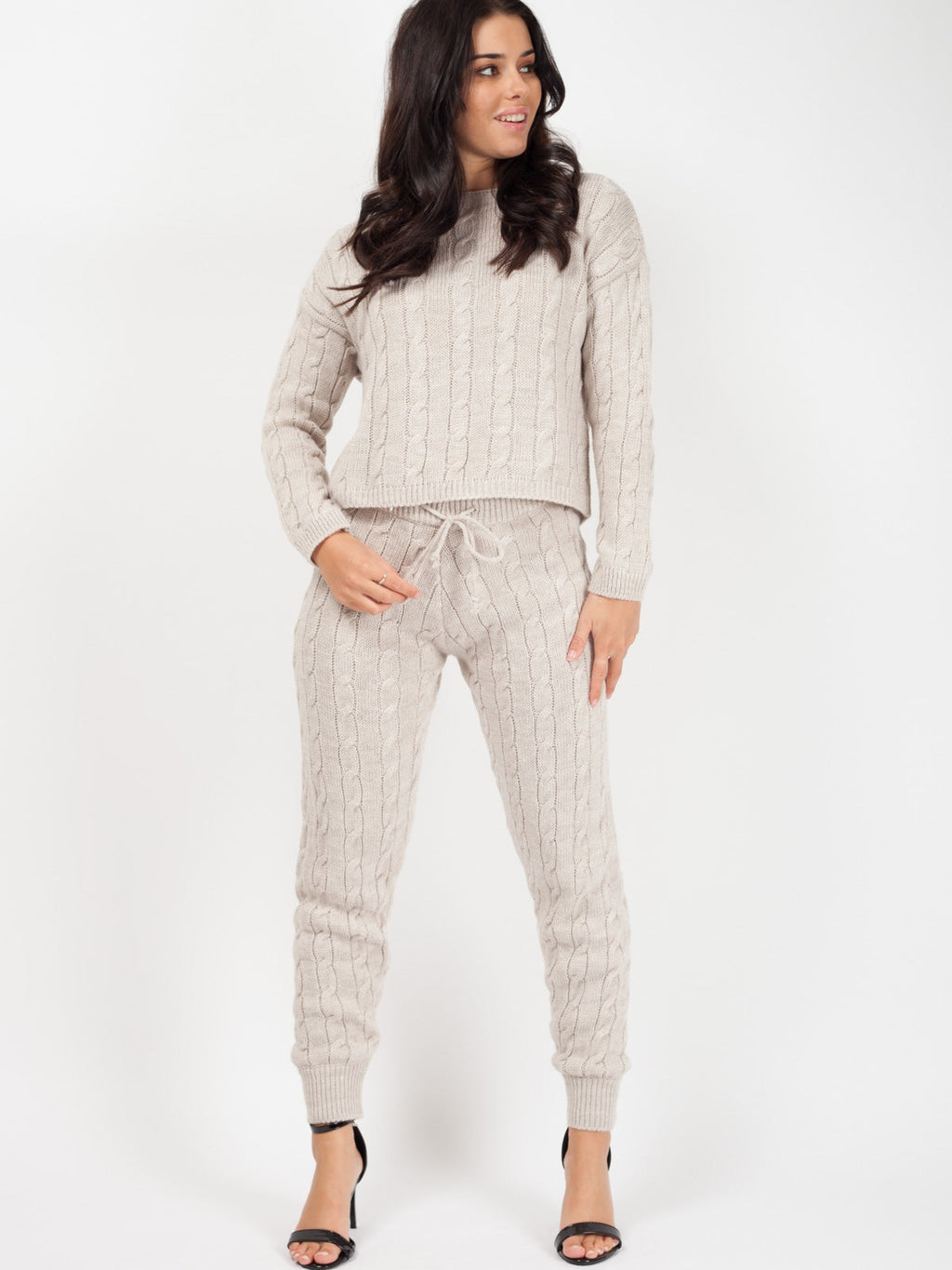 Cable Knit Loungewear Set