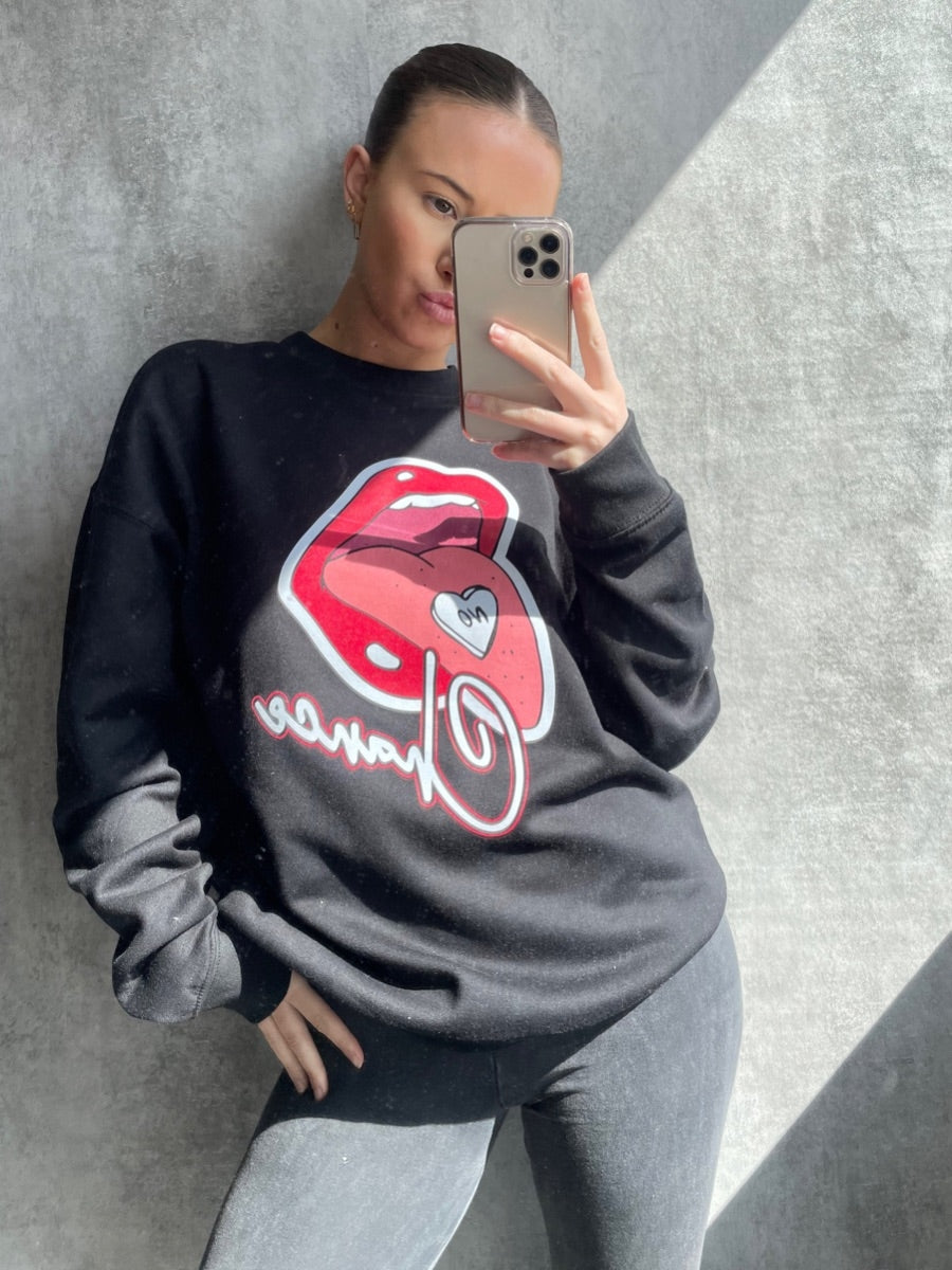 No Chance Graphic Sweatshirt Jumper