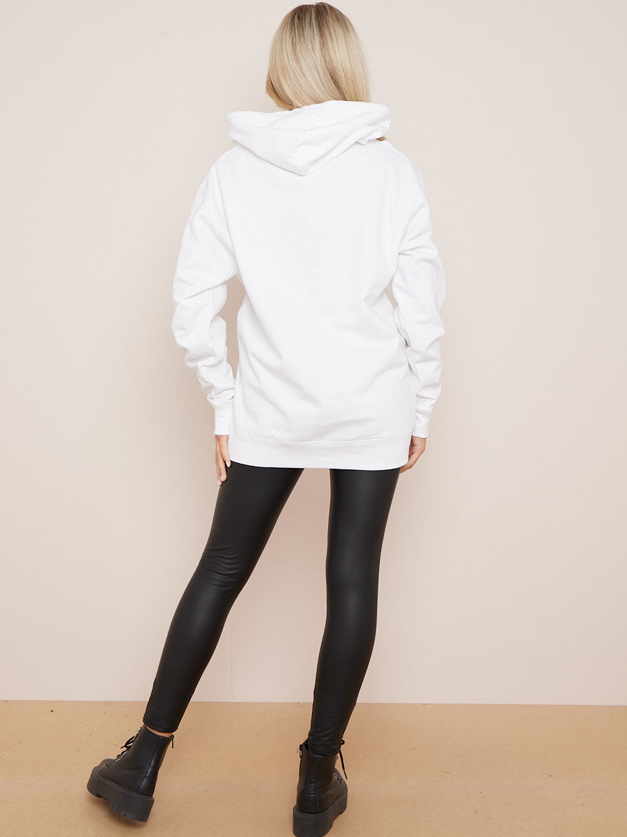 Stay Tranquil Graphic Print Hoodie