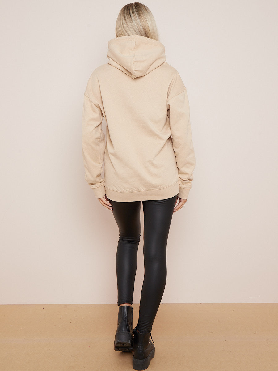 Stay Tranquil Graphic Print Hoodie