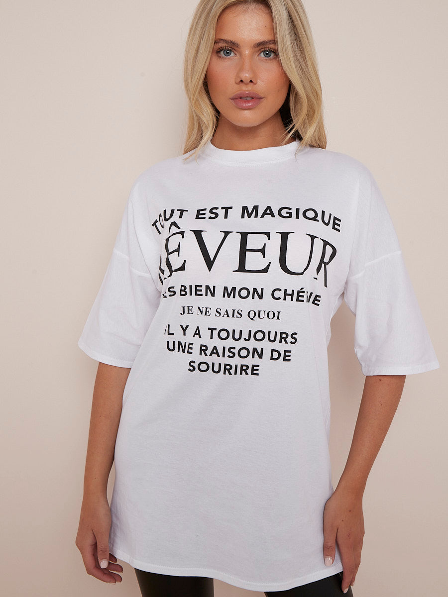 Reveur Printed Oversized T-Shirt