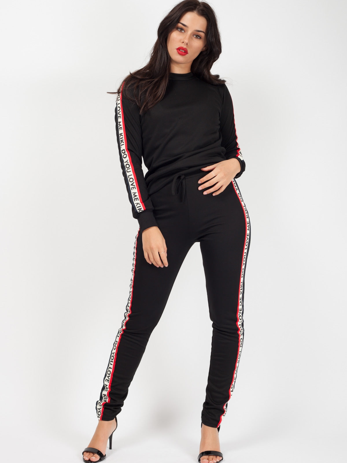 Kiki Do You Love Me Tape Loungewear Set