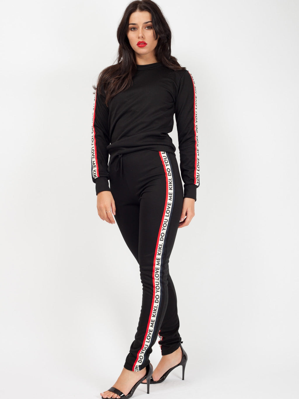 Kiki Do You Love Me Tape Loungewear Set