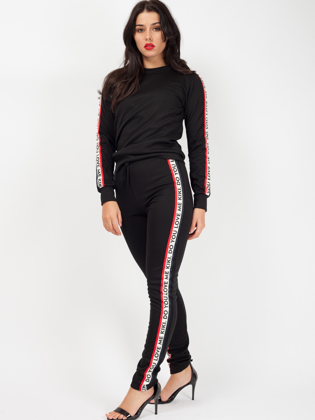 Kiki Do You Love Me Tape Loungewear Set