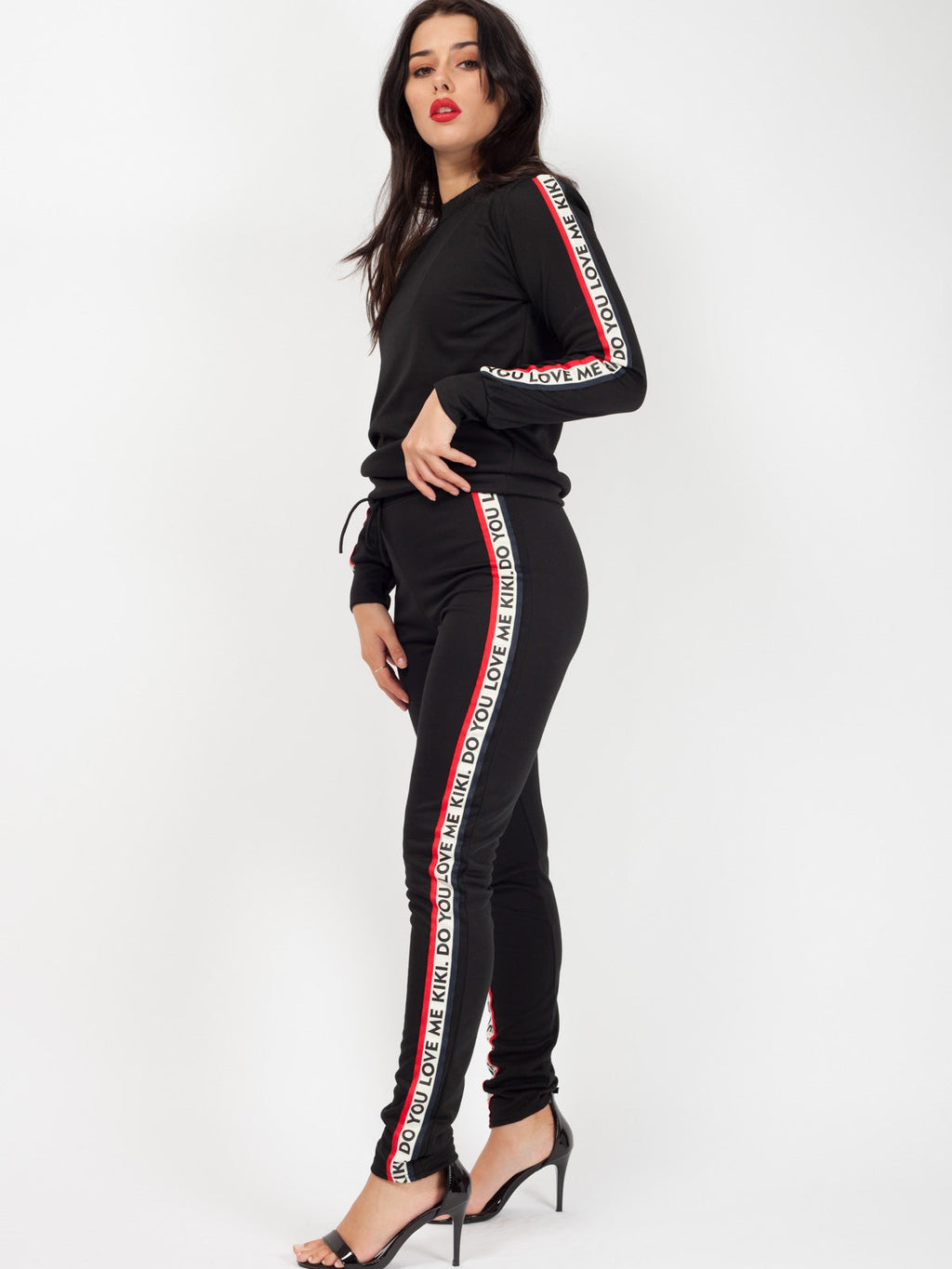 Kiki Do You Love Me Tape Loungewear Set